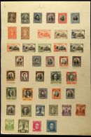 1877-1934 MINT COLLECTION ON UPU ARCHIVE PAGES An All Different Display On French Colonial UPU Archive Pages, As... - Cile