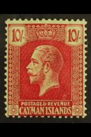 1926 10s Carmine On Green, SG 83, Fine Mint.  For More Images, Please Visit... - Cayman (Isole)