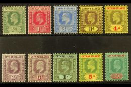 1907-09 MCA Set With Both 6d Shades, And CA 10s, SG 25/32 & 34, Very Fine Mint. (10) For More Images, Please... - Cayman (Isole)