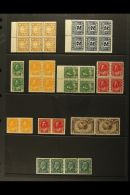 1911-33 MINT/NHM MULTIPLES An Interesting Selection That Includes 1911-22 1c Vertical Coil Pair, 1915 2c War Tax... - Altri & Non Classificati