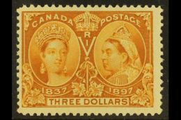 1897 $3 Bistre Jubilee, SG 138 (Unitrade 63), Fine Mint. Very Fresh. For More Images, Please Visit... - Otros & Sin Clasificación