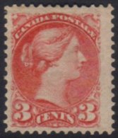 1870 - 88 3c Deep Rose Red, Ottawa And Montreal Printings, SG 81, Fine And Fresh Mint. For More Images, Please... - Other & Unclassified