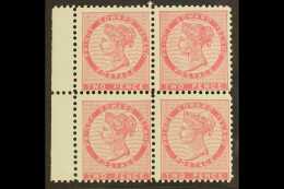 1870 2d Rose (die I) Perf 11½-12 On Bluish White, SG 27, Mint BLOCK OF FOUR With Sheet Margin At Left, Two... - Otros & Sin Clasificación