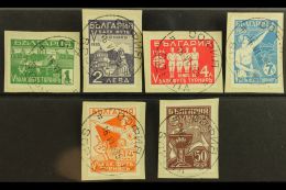 1935 Football Complete Set (Michel 274/79, SG 351/56), Superb Cds Used On Pieces, Very Fresh. (6 Stamps) For More... - Other & Unclassified