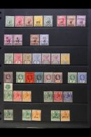 1888-1935 FINE MINT COLLECTION On Stock Pages, ALL DIFFERENT, Inc 1888-91 Surchs To 20c On 6d & 50s On 1s,... - Honduras Britannique (...-1970)