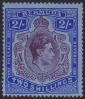 1938-53 2s Deep Purple And Ultramarine On Grey Blue, Perf 14, SG 116, Fine Mint. For More Images, Please Visit... - Bermudes