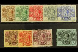 1921 Tercentenary Set Complete, SG 68/76, Very Fine Mint. (9 Stamps) For More Images, Please Visit... - Bermudas