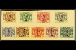 1921 Tercentenary Of Institutions Set Overprinted "Specimen", SG 68s/76s, Very Fine Mint, Mounted On UPU Card. Cat... - Bermudas