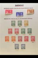 1937-52 COMPLETE MINT COLLECTION A Complete "Basic" Collection From Coronation To The Stamp Centenary, SG 245/288,... - Barbados (...-1966)