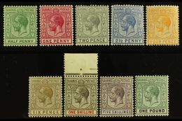 1912-19 KGV Complete Set, SG 81/89, Very Fine Mint, Very Fresh. (9 Stamps) For More Images, Please Visit... - Sonstige & Ohne Zuordnung