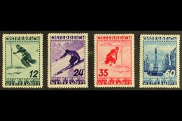 1936 International Ski Championship Fund Complete Set (Michel 623/26, SG 788/91), Fine Never Hinged Mint, Very... - Other & Unclassified