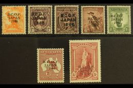 B.C.O.F. 1946-7 KGVI Defins Set Ovptd "B.C.O.F. JAPAN 1946" With Better 5s On Chalky Paper, SG J1/7, Never Hinged... - Autres & Non Classés