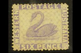 WESTERN AUSTRALIA 1882-85 6d Lilac Perf 14, SG 80, Mint Part OG, Fresh & Attractive. For More Images, Please... - Otros & Sin Clasificación