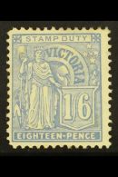 VICTORIA 1886-96 1s6d Pale Blue, SG 322, Lightly Hinged Mint. For More Images, Please Visit... - Otros & Sin Clasificación