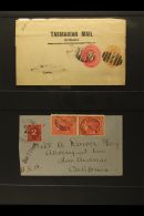 TASMANIA 1890-1908 COVERS & CARDS. A Group Of 3 Items Including A Printed To Private Order Newspaper Wrapper,... - Other & Unclassified