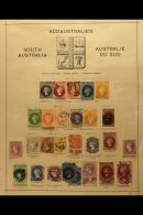 SOUTH AUSTRALIA 1855-1912 Old Time Chiefly Used Collection On Printed Album Pages Plus Additional Gathered... - Other & Unclassified