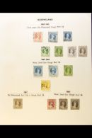 QUEENSLAND 1861-1907 ATTRACTIVE MOSTLY USED COLLECTION On Leaves, Inc Good Range Of Used Chalons (70+) Inc 1861... - Sonstige & Ohne Zuordnung