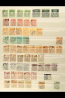 NEW SOUTH WALES OFFICIAL PERFINS 1880's-1910's Used Collection On Stock Pages, Inc "OS / NSW" Perfins (x58) With... - Otros & Sin Clasificación