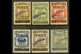 1919 "Comet" Overprint On Austrian Fiscal Stamps, Mi 47III/52III, The 25q Is 50IIIb, Very Fine Mint. (6 Stamps)... - Albanie