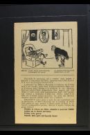 HITLER AND MUSSOLINI A 1942 Printed Propaganda Leaflet Written In Italian And Produced By The Russians,... - Unclassified