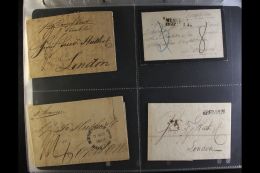 EUROPEAN POSTAL HISTORY 1740s-1860s. An Attractive & Interesting Used Collection Of E/L's, Stampless Covers,... - Altri & Non Classificati