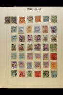 BRITISH COMMONWEALTH RANGES. 1860-1970 Mostly Used Stamps On Various Pages, Inc (all Used) Br Honduras 1865 1d... - Autres & Non Classés