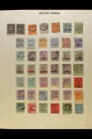 BRITISH COMMONWEALTH RANGES. 1860-1970 Mostly Used Stamps On Various Pages, Inc (all Used) Br Honduras 1865 1d... - Otros & Sin Clasificación