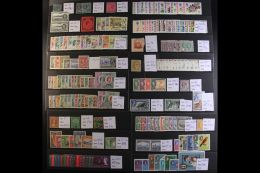 BRITISH COMMONWEALTH Attractive Selection Of QV To QEII Issues On Cards With Many Better Stamps And Complete Sets... - Other & Unclassified