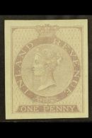 POSTAL FISCAL 1860-7 1d Lilac, Wmk Anchor 18mm, Imperforate IMPRIMATUR, As SG F15, Fine Mint. For More Images,... - Sonstige & Ohne Zuordnung