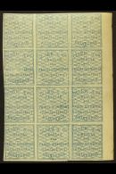 CIRCULAR DELIVERY COMPANY CLARK & CO., EDINBURGH 1866 (¼d) Blue, Marginal Block Of 12, SG Spec. CD3,... - Sonstige & Ohne Zuordnung