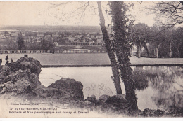 JUVISY SUR ORGE ROCHERS ET VUE PANORAMIQUE SUR JUVISY ET DRAVEIL - Juvisy-sur-Orge