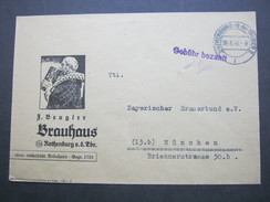 1946 , ROTHENBURG , Gebühr Bezahlt , Brief Einer Brauerei - Covers & Documents