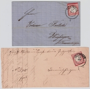 Baden, Stp. " Villingen "  2 Briefe 3 Kr. , #7011 - Cartas & Documentos