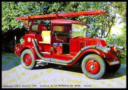 Collection De LA MUTUELLE DU MANS , FOURGON POMPE RENAULT 1929  , Incendie - Le Mans