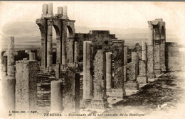 TEBESSA COLONNADE DE LA NEF DE LA BASILIQUE - Tebessa