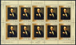 RUSSIAN FEDERATION 2009 Perov Anniversary In Sheetlets MNH / **.  Michel 1532-33 - Blocks & Kleinbögen