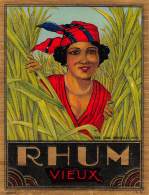 06574 "RHUM VIEUX" ETICHETTA ORIG. - Rum