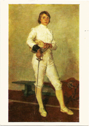 RUSSIA - RUSSIE - RUSSLAND Bogdanov "Portrait Of Gorokhova. World Fencing Champion. 1968" - Sportler