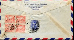 BURMA AIR MAIL  COVER TO MAINZ GERMANY - Myanmar (Burma 1948-...)