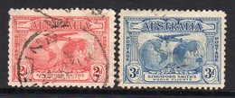 Australia 1931 Kingsford Smith Postage Values Set Of 2, Used (SG121/2) - Usati