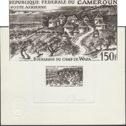 Cameroun 1966 Y&T PA 80. Épreuve D'artiste, Signée Albert Decaris. Site Hôtelier, Parc National Waza. Boucarou - Hotel- & Gaststättengewerbe