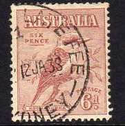 Australia 1932 Kookaburra 6d Definitive, Used (SG146) - Gebraucht