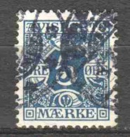 Denmark Danmark 1907 Verrechnungsmarken Mi 2 Canceled - Oficiales