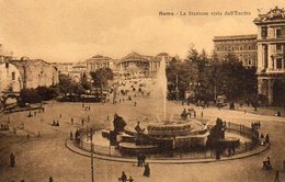 ROMA - La Stazione Vista Dall'Esedra - Formato Piccolo - Stazione Termini