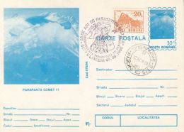 PARACHUTTING, COMET 11 SKYGLIDER, PC STATIONERY, ENTIER POSTAL, 1996, ROMANIA - Parachutting