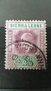 RARE 1/2D SIERRA LIONE KING ED VII 1904  REVENUE STAMP TIMBRE - Sierra Leone (...-1960)