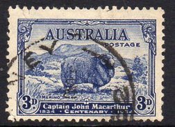 Australia 1934 Captain MacArthur 3d Merino Sheep Value, Used (SG151) - Used Stamps