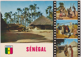 Sénégal,Afrique De L´ouest ,METIER,PILEUSE,VILLAGE FAMILIALE - Senegal