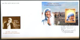 India 2016 Saint Mother Teresa Canonization Nobel Prize M/s On FDC # F3092 - Mère Teresa