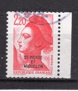 St Pierre & Miquelon--N°464--2.20 F Rouge //Liberté De Gandon  // Issu Du Carnet - Oblitérés